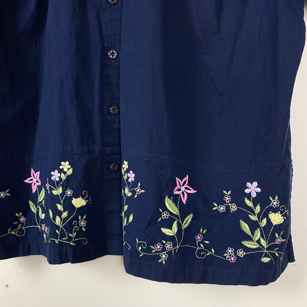 Vintage Fashion Bug Womens Button Up Top Size 26/28 W 4X Grandmacore Prairie - Picture 4 of 10